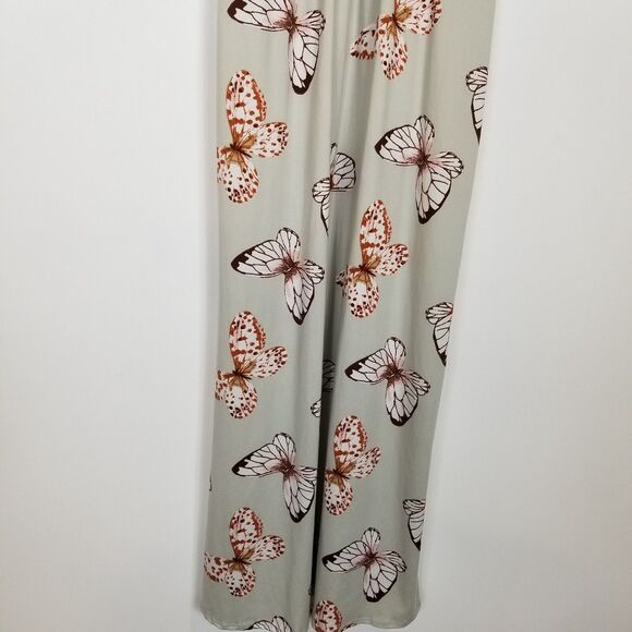 Earthbound Trading Company Women Butterfly Maxi Dress Sz XL  Boho Sleeveless - Picture 3 of 8